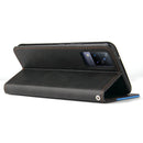 For vivo V21 4G / 5G Business Stitching-Color Horizontal Flip PU Leather Case with Holder & Card Slots & Photo Frame(Blue)