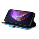For vivo V21 4G / 5G Business Stitching-Color Horizontal Flip PU Leather Case with Holder & Card Slots & Photo Frame(Blue)