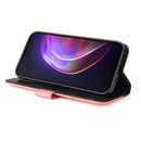 For vivo V21 4G / 5G Business Stitching-Color Horizontal Flip PU Leather Case with Holder & Card Slots & Photo Frame(Pink)