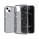 Shockproof Terminator Style Glitter Powder Protective Case For iPhone 13(Grey)