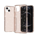 Shockproof Terminator Style Glitter Powder Protective Case For iPhone 13(Gold)