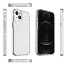 Shockproof Terminator Style Glitter Powder Protective Case For iPhone 13(White)