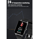 F15 Pro 1.69 inch TFT Screen IP67 Waterproof Smart Watch, Support Body Temperature Monitoring / Sleep Monitoring / Heart Rate Monitoring / Incoming Call Reminder(Blue)