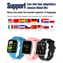 F15 Pro 1.69 inch TFT Screen IP67 Waterproof Smart Watch, Support Body Temperature Monitoring / Sleep Monitoring / Heart Rate Monitoring / Incoming Call Reminder(Blue)
