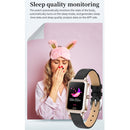 HT2 1.08 inch IPS Touch Screen IP68 Waterproof Smart Watch, Support Sleep Monitoring / Heart Rate Monitoring / Medication Reminder / Multi-exercise Mode, Style:Leather Strap