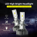 F2 H4 1 Pair 12V / 25W / 3000LM IP68 Waterproof Car 1860 CSP LED Headlight(White Light)