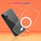 Magsafe Case Simple Magnetic Ring All-inclusive Clear Crystal Acrylic PC +TPU Shockproof Case For iPhone 13(Transparent)