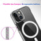 Magsafe Case Simple Magnetic Ring All-inclusive Clear Crystal Acrylic PC +TPU Shockproof Case For iPhone 13(Transparent)