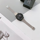 22mm Seven-beads Small Waist Steel Watch Band(Silver)