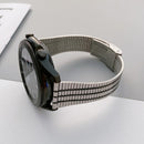 22mm Seven-beads Small Waist Steel Watch Band(Silver)