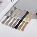 22mm Seven-beads Small Waist Steel Watch Band(Silver)