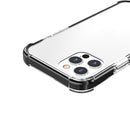 Four-corner Shockproof TPU + Acrylic Protective Case For iPhone 13 Pro Max(Black + Transparent)