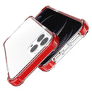 Four-corner Shockproof TPU + Acrylic Protective Case For iPhone 13 Pro Max(Red)
