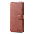 For Huawei P20 Pro AZNS Calf Texture Magnetic Horizontal Flip PU Leather Case with Holder & Card Slots & Photo Frame(Brown)