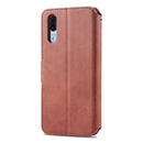 For Huawei P20 Pro AZNS Calf Texture Magnetic Horizontal Flip PU Leather Case with Holder & Card Slots & Photo Frame(Brown)