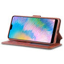 For Huawei P20 Pro AZNS Calf Texture Magnetic Horizontal Flip PU Leather Case with Holder & Card Slots & Photo Frame(Brown)
