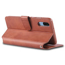 For Huawei P20 Pro AZNS Calf Texture Magnetic Horizontal Flip PU Leather Case with Holder & Card Slots & Photo Frame(Brown)