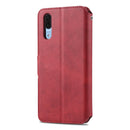 For Huawei P20 Pro AZNS Calf Texture Magnetic Horizontal Flip PU Leather Case with Holder & Card Slots & Photo Frame(Red)