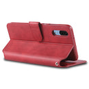For Huawei P20 Pro AZNS Calf Texture Magnetic Horizontal Flip PU Leather Case with Holder & Card Slots & Photo Frame(Red)