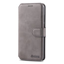 For Huawei P20 Pro AZNS Calf Texture Magnetic Horizontal Flip PU Leather Case with Holder & Card Slots & Photo Frame(Gray)