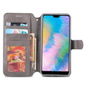 For Huawei P20 Pro AZNS Calf Texture Magnetic Horizontal Flip PU Leather Case with Holder & Card Slots & Photo Frame(Gray)