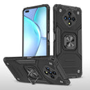 For Infinix Zero 8 Magnetic Armor Shockproof TPU + PC Case with Metal Ring Holder(Black)
