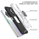 For Infinix Zero 8 Magnetic Armor Shockproof TPU + PC Case with Metal Ring Holder(Silver)