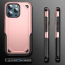 Shockproof Rugged Armor Protective Case For iPhone 13 Pro Max(Rose Gold)
