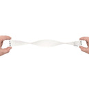 Elasticity Silicone Strap Watch Band For Apple Watch Series 7 45mm / 6 & SE & 5 & 4 44mm / 3 & 2 & 1 42mm(White)