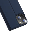 DUX DUCIS Skin Pro Series Shockproof Horizontal Flip Leather Case with Holder & Card Slots For iPhone 13 mini(Dark Blue)