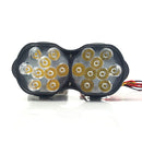 2 PCS L15 8-85V / 15W / 5000K / 1200LM Motorcycle / Car IPX4 Waterproof External LED Glare Spotlight Working Lamp