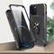 All-inclusive PC TPU Tempered Glass Film Integral Shockproof Case For iPhone 12 / 12 Pro(Black)