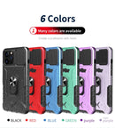 All-inclusive PC TPU Tempered Glass Film Integral Shockproof Case For iPhone 12 / 12 Pro(Green)