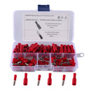 A6195 100 PCS Red AWG22~16 Car Cable Connection Cold Press Terminal Male & Female Connector