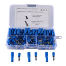 A6196 100 PCS Blue AWG16~14 Car Cable Connection Cold Press Terminal Male & Female Connector
