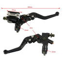 1 Pair A6313-02 22mm Motorcycle Brake and Clutch Master Cylinder Hydraulic Handbrake Handle(Black)
