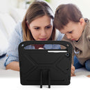 Handle Portable EVA Shockproof Protective Case with Triangle Holder For iPad 10.2 2021 / 2020 / 2019(Black)