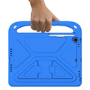 Handle Portable EVA Shockproof Protective Case with Triangle Holder For iPad 10.2 2021 / 2020 / 2019(Blue)