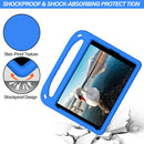 Handle Portable EVA Shockproof Protective Case with Triangle Holder For iPad 10.2 2021 / 2020 / 2019(Blue)