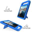 Handle Portable EVA Shockproof Protective Case with Triangle Holder For iPad 10.2 2021 / 2020 / 2019(Blue)