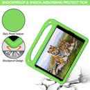 Handle Portable EVA Shockproof Protective Case with Triangle Holder For iPad 10.2 2021 / 2020 / 2019(Green)