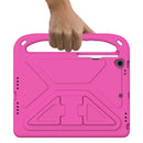 Handle Portable EVA Shockproof Protective Case with Triangle Holder For iPad 10.2 2021 / 2020 / 2019(Rose Red)