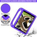 Handle Portable EVA Shockproof Protective Case with Triangle Holder For iPad 10.2 2021 / 2020 / 2019(Purple)