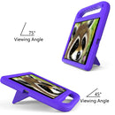 Handle Portable EVA Shockproof Protective Case with Triangle Holder For iPad 10.2 2021 / 2020 / 2019(Purple)