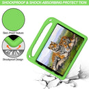 Handle Portable EVA Shockproof Protective Tablet Case with Triangle Holder For iPad Pro 11 2021/2020/2018 / iPad Air 2020 / Air 2022 10.9(Green)