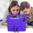 Handle Portable EVA Shockproof Protective Tablet Case with Triangle Holder For iPad Pro 11 2021/2020/2018 / iPad Air 2020 / Air 2022 10.9(Purple)