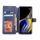 For Galaxy Note 9 AZNS Calf Texture Magnetic Horizontal Flip PU Leather Case with Holder & Card Slots & Photo Frame(Blue)