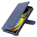 For Galaxy Note 9 AZNS Calf Texture Magnetic Horizontal Flip PU Leather Case with Holder & Card Slots & Photo Frame(Blue)