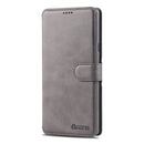 For Galaxy Note 9 AZNS Calf Texture Magnetic Horizontal Flip PU Leather Case with Holder & Card Slots & Photo Frame(Gray)
