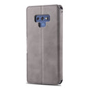 For Galaxy Note 9 AZNS Calf Texture Magnetic Horizontal Flip PU Leather Case with Holder & Card Slots & Photo Frame(Gray)